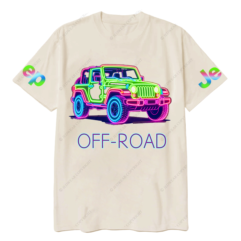 Colorful Neon Lines Car Jp T-Shirt