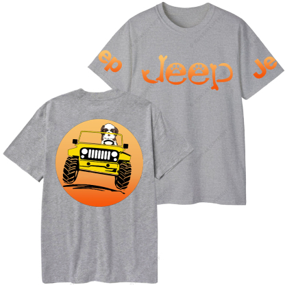 Shih Tzu Dog Driving Off-Road Sunset  Jp T-Shirt