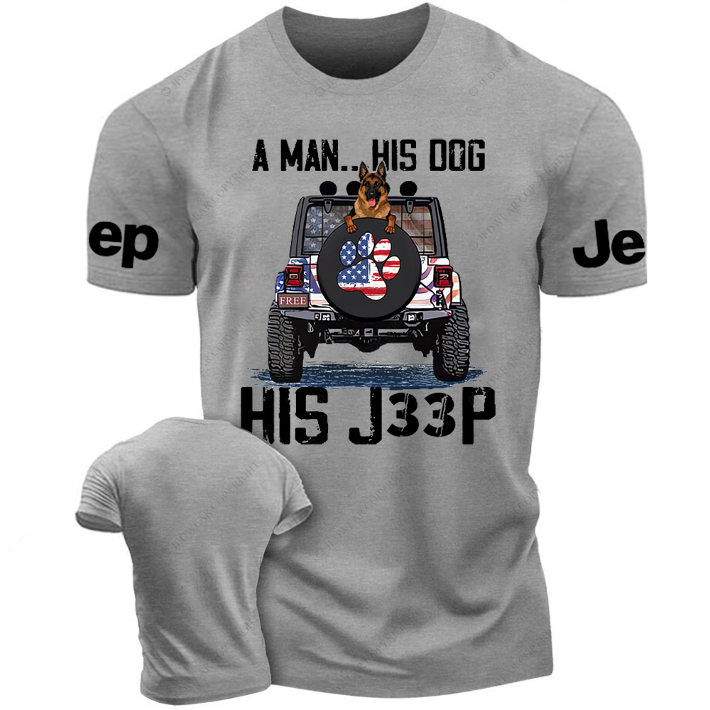 A Man His Dog His Car German Shepherd Jp T-Shirt