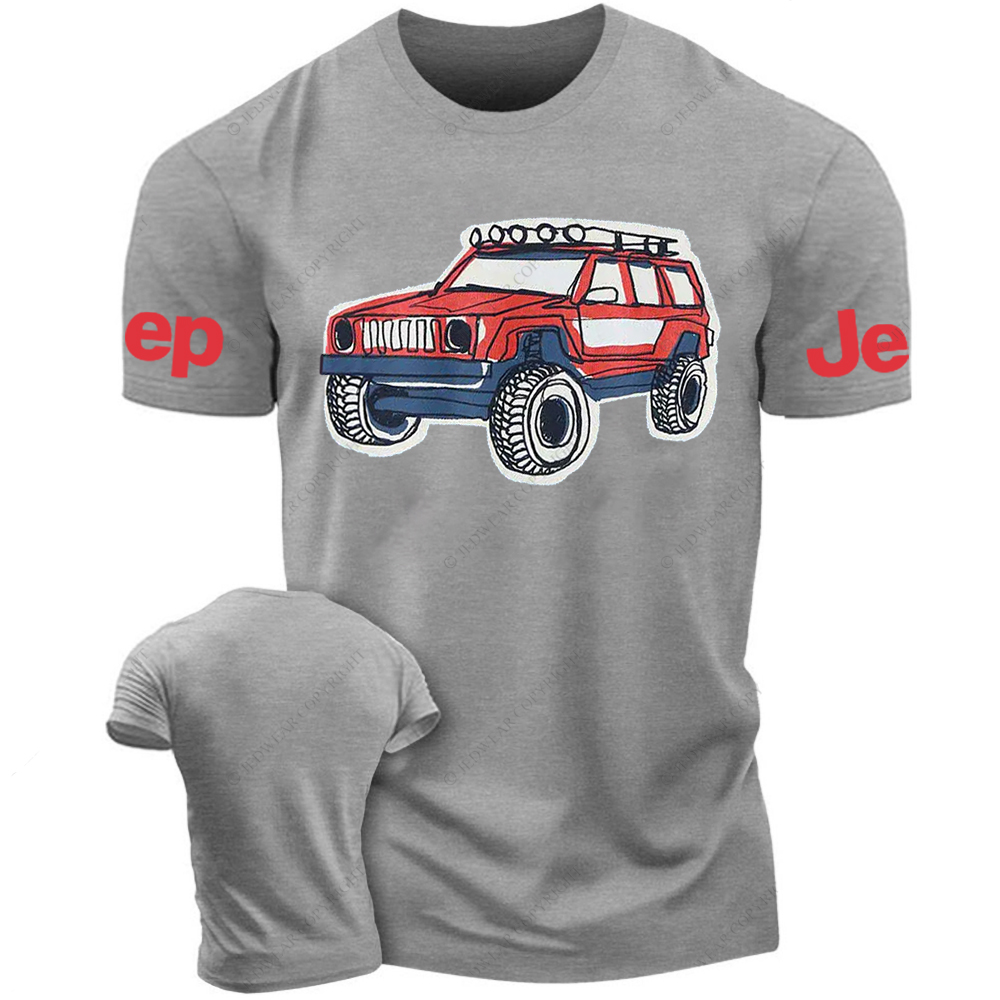 Colorful Hand-Painted 4x4 Jp T-Shirt