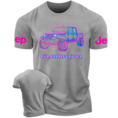 Colorful Neon Lines Off-Road Gladiator Jp T-Shirt