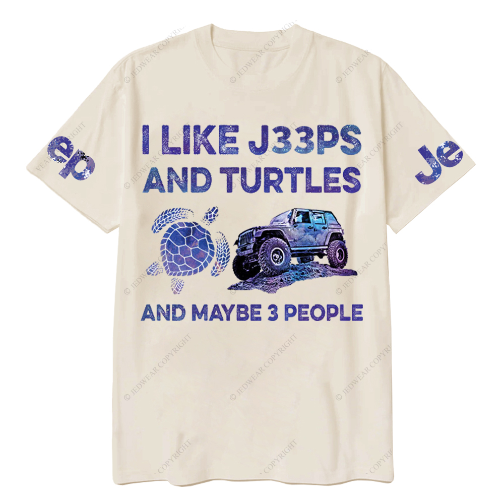 I LikeCars And Turtles And Maybe 3 People Jp T-Shirt