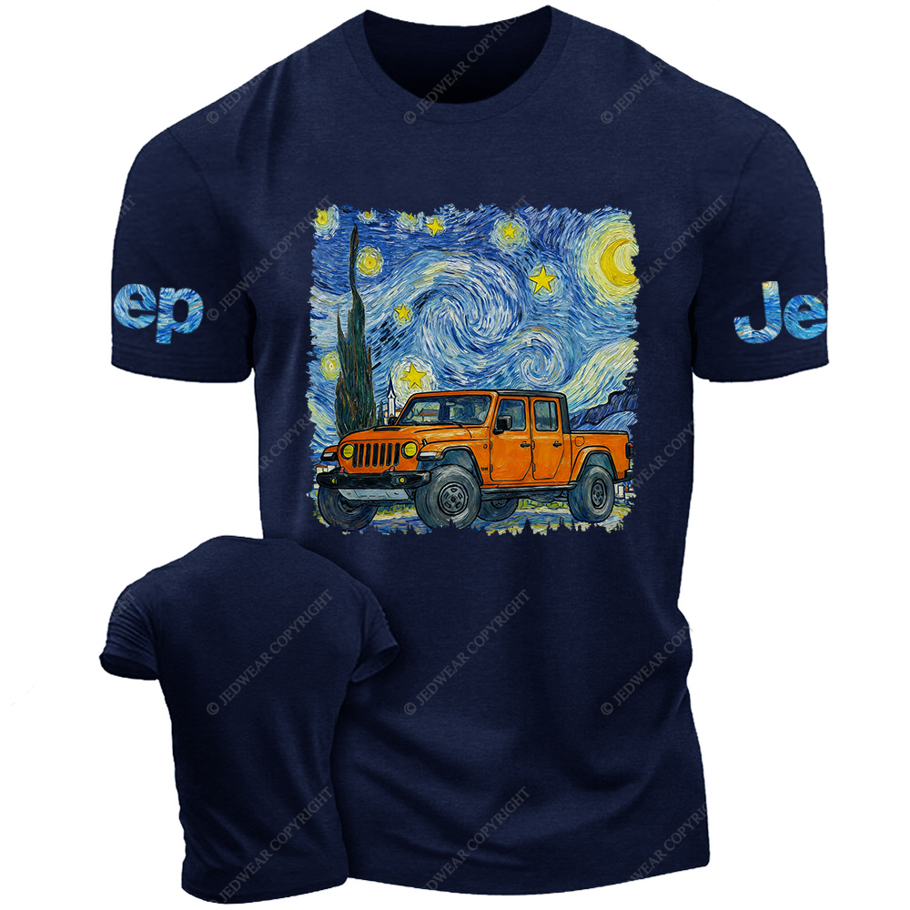  The Starry Night By Van Gogh Canvas Gladiator Jp T-Shirt 