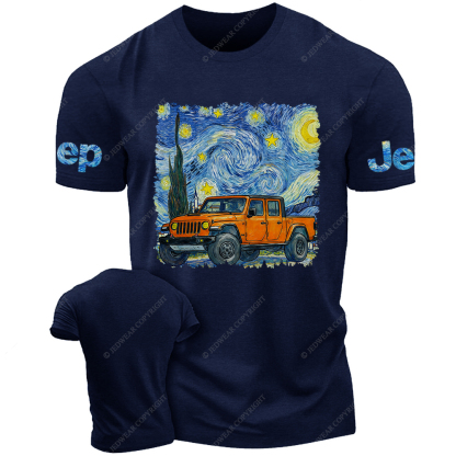  The Starry Night By Van Gogh Canvas Gladiator Jp T-Shirt 