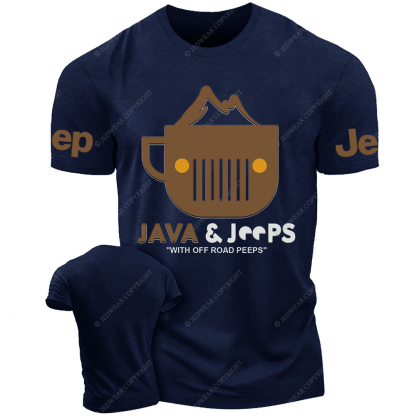 Java Coffee With Offroad Peeps  Jp T-Shirt 