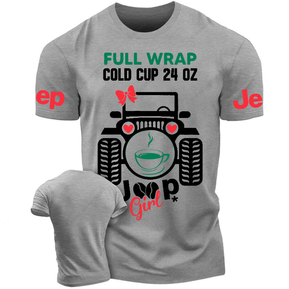 Full Wrap Cold Cup Girl  Jp T-Shirt 