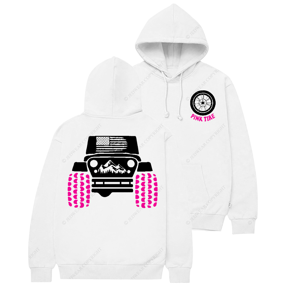 Pink Tire Offroad Adventure Jp Casual Hoodie