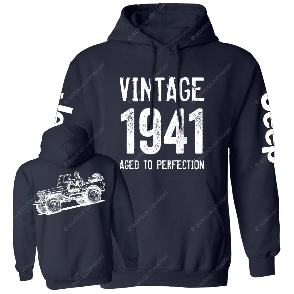 Vintage Aged To Perfection 1941 Jp Casual Hoodie