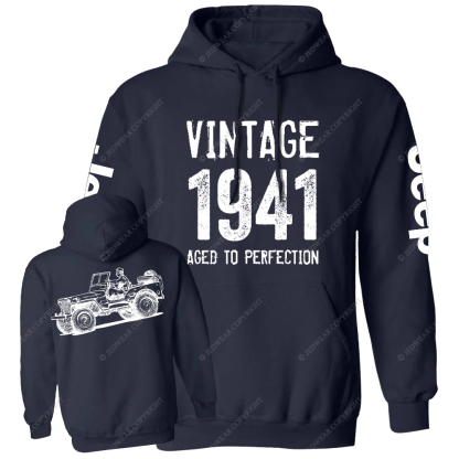 Vintage Aged To Perfection 1941 Jp Casual Hoodie