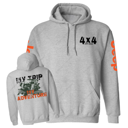 My Trip My Adventure Offroad 4x4 Jp Casual Hoodie