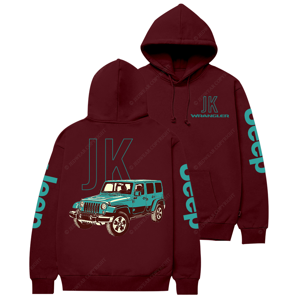 Green Wrangler JK Jp Casual Hoodie