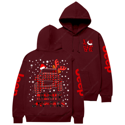Red Merry Christmas Love Duck Jp Casual Hoodie