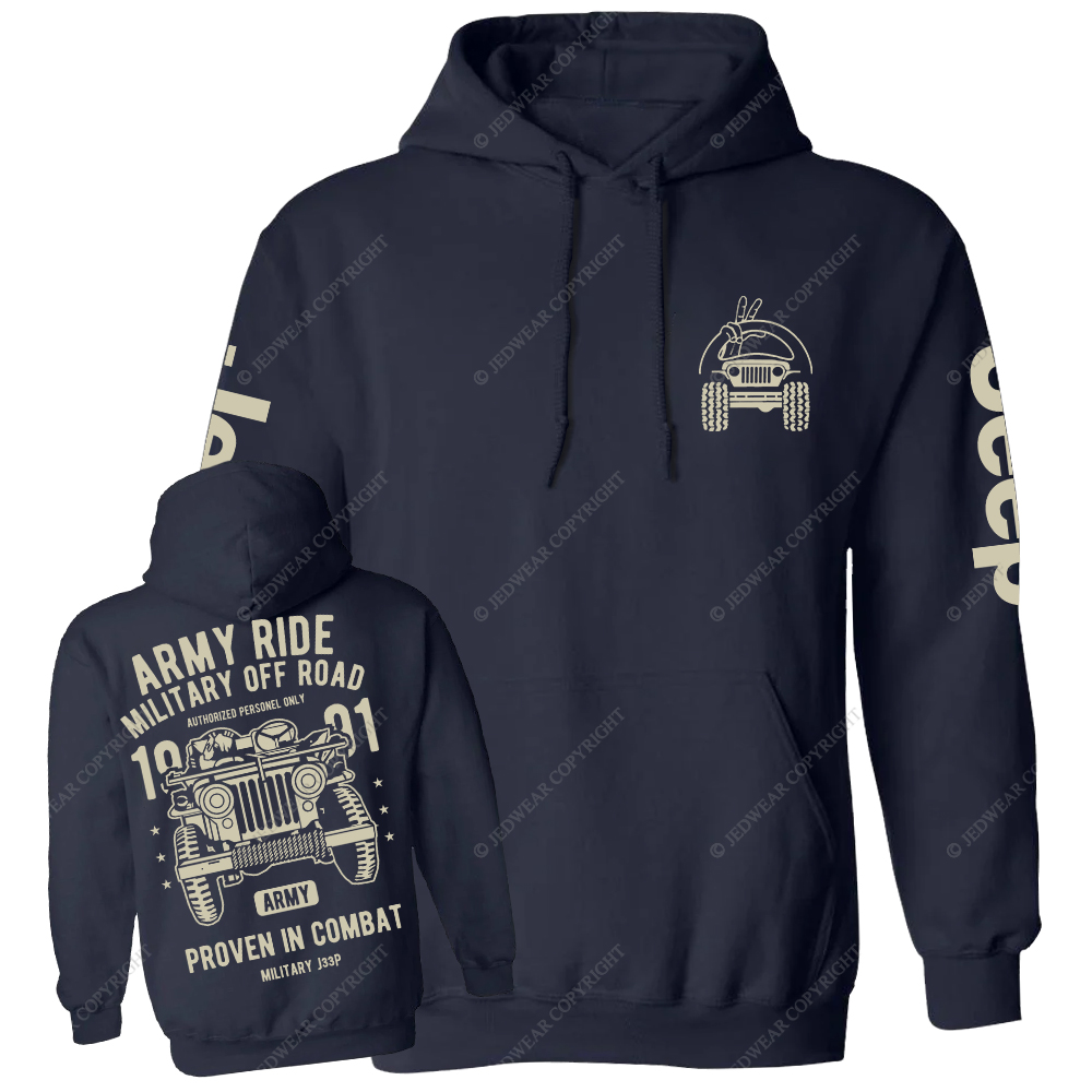Army Ride Military Off Road 1991 Jp Casual Hoodie