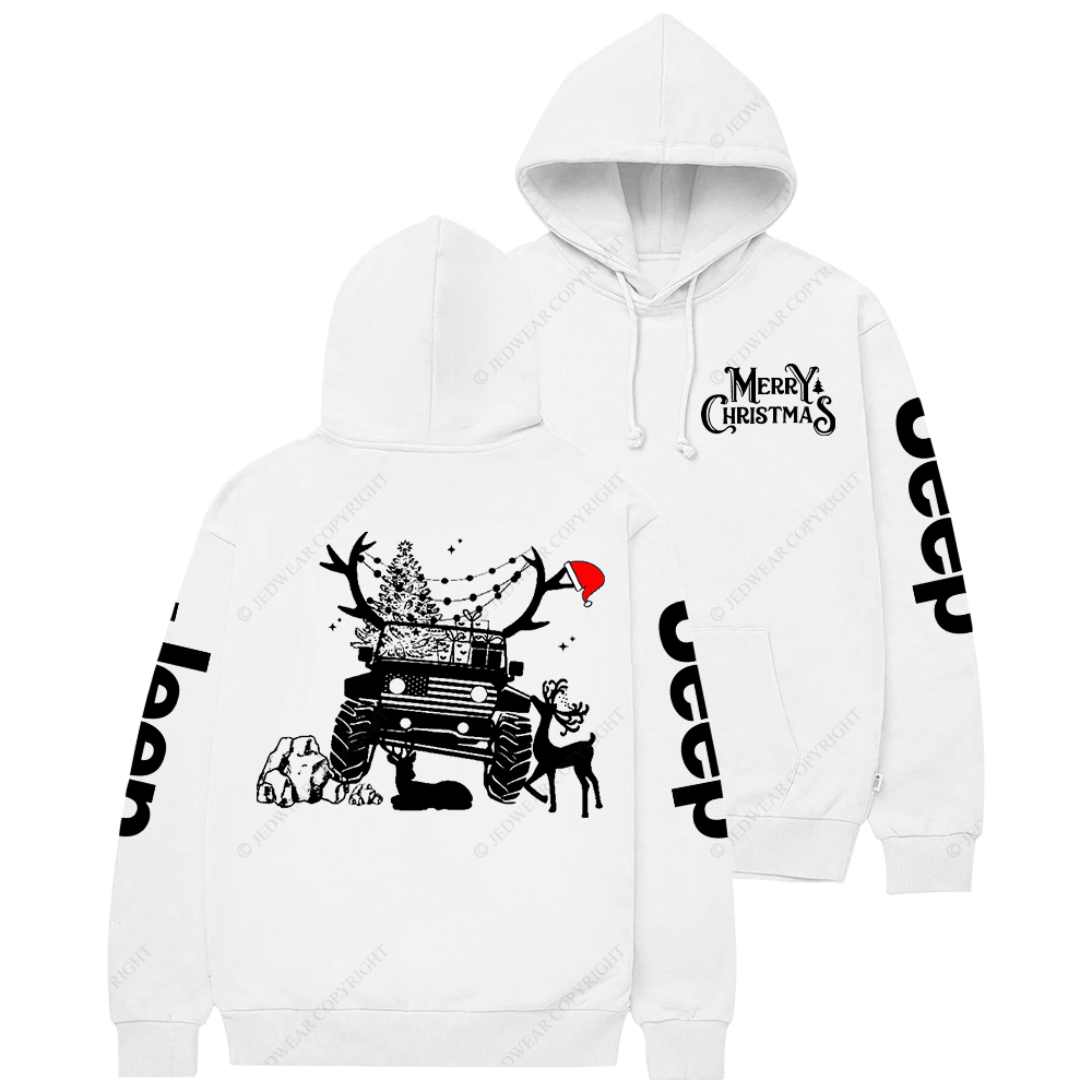 Christmas American Off Road 4x4 Car Jp Casual Hoodie