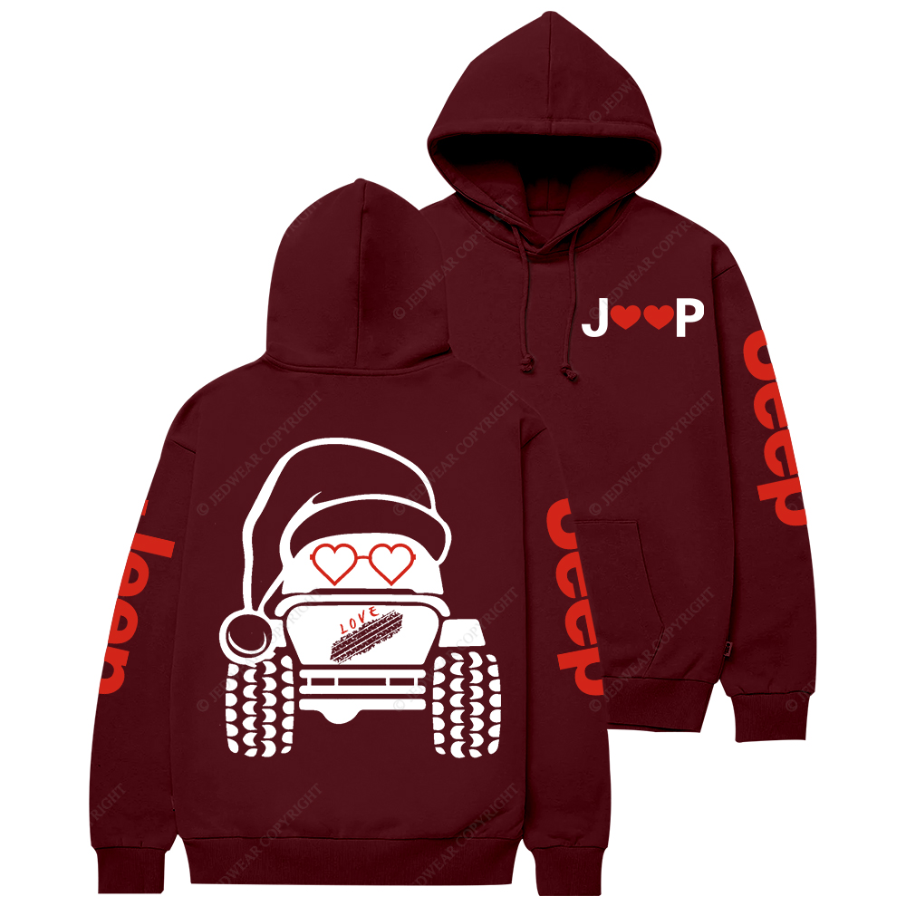Christmas Off-Road 4x4 Santa Claus Jp Casual Hoodie
