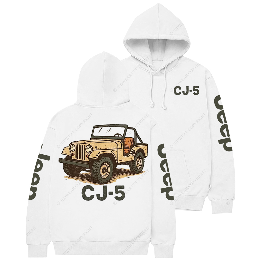 Yellow CJ-5 Jp Casual Hoodie