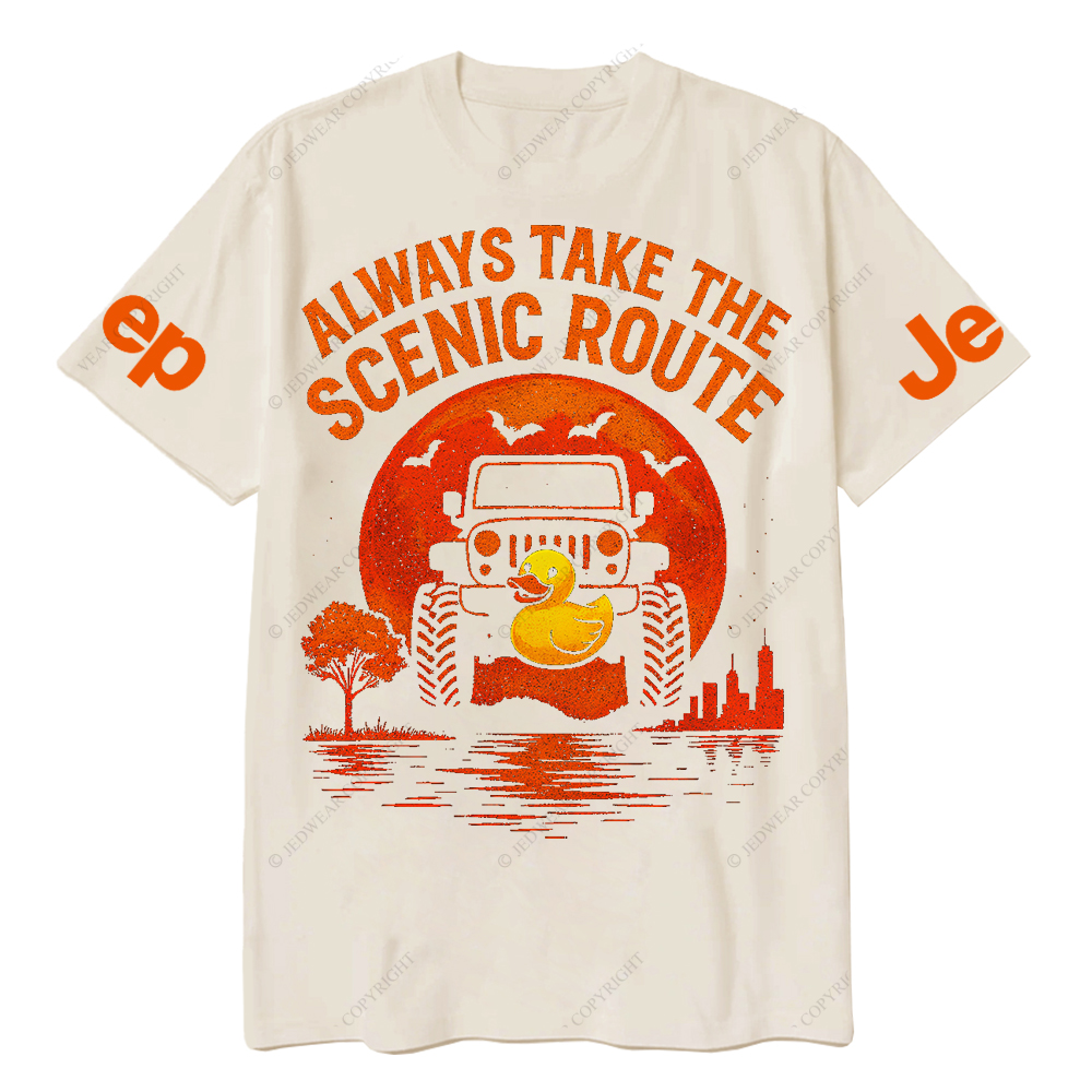 Duck Always Take The Scenic Route Jp T-Shirt 