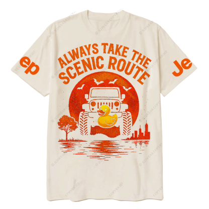Duck Always Take The Scenic Route Jp T-Shirt 