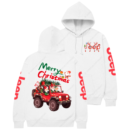 Merry Christmas Santa Claus Driving Jp Casual Hoodie