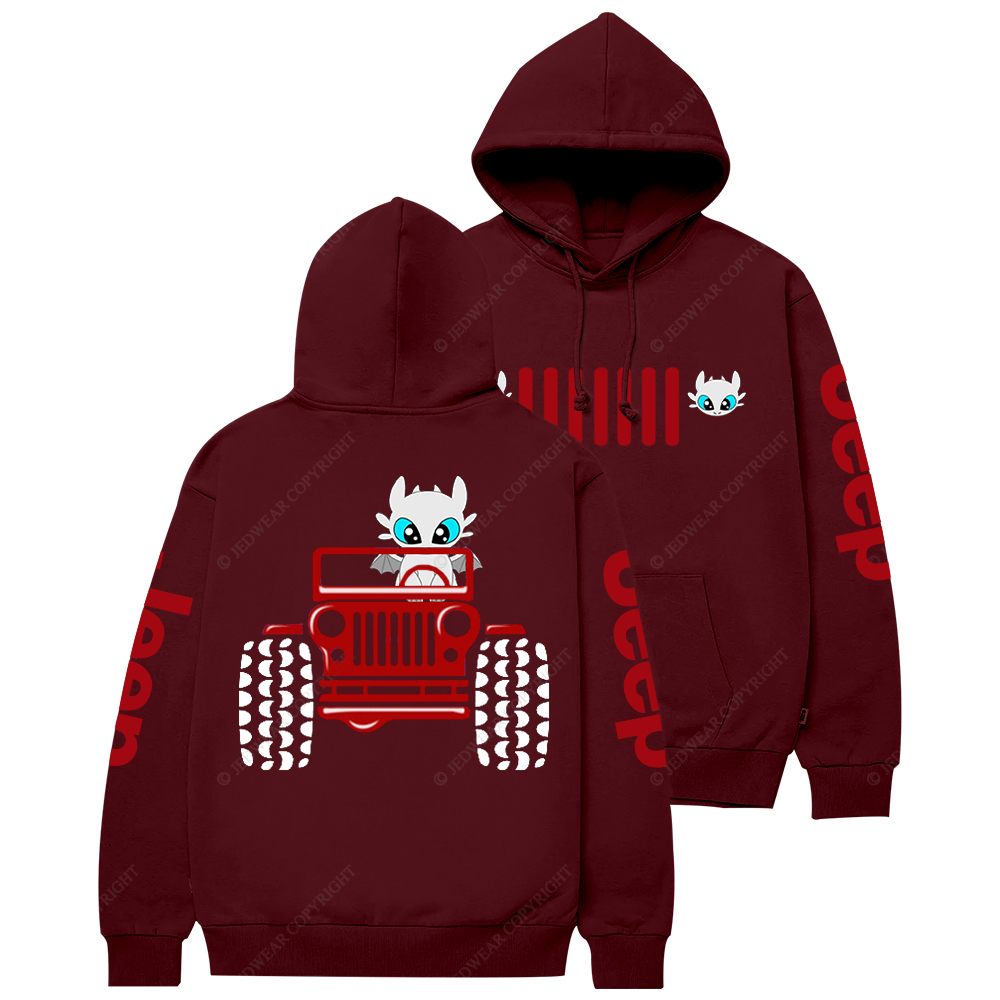 A Little Bat Is Driving A Car Jp Casual Hoodie