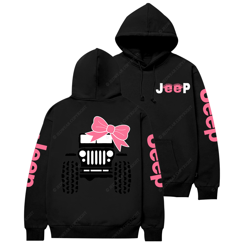 Pink Bow Girl Jp Casual Hoodie
