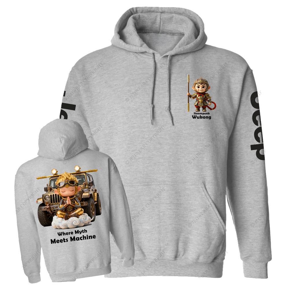 Steampunk Wukong Where Myth Meets Machine Jp Casual Hoodie