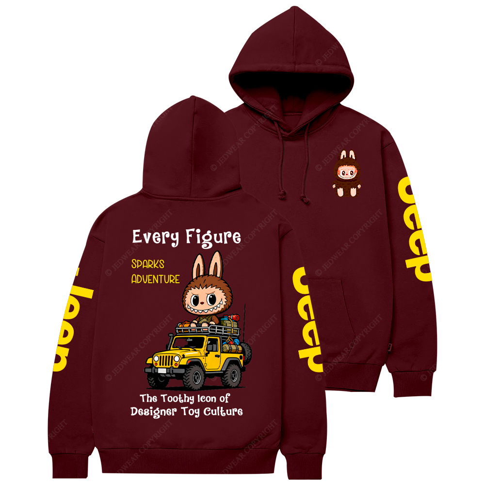 The Toothy Icon Of  Designer Toy Culture Labubu Jp Casual Hoodie