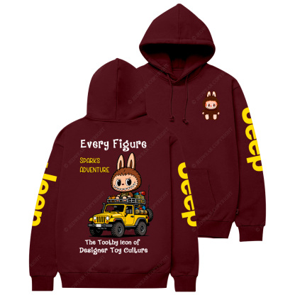 The Toothy Icon Of  Designer Toy Culture Labubu Jp Casual Hoodie