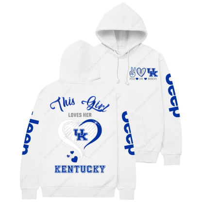 This Girl Loves Her Kentucky Wildcat Jp Casual Hoodie