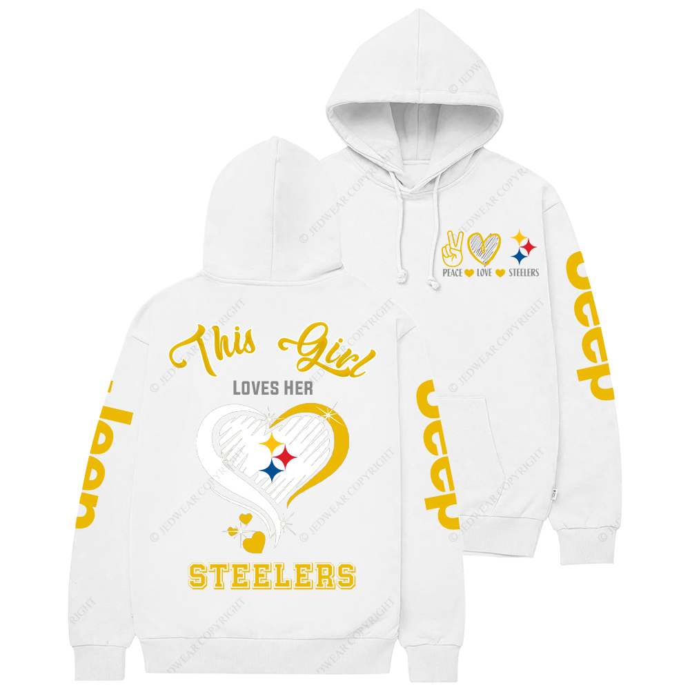This Girl Loves Her Pittsburgh Steelers Nation Jp Casual Hoodie