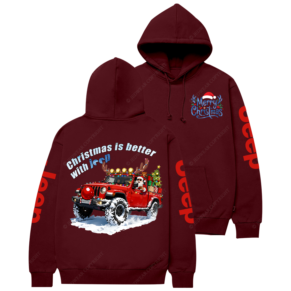 Christmas Is Better With Car Jp Casual Hoodie