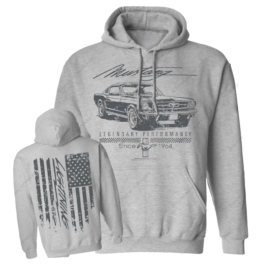 Mustang Legendary Performance Since 1964 FJ Casual Hoodie