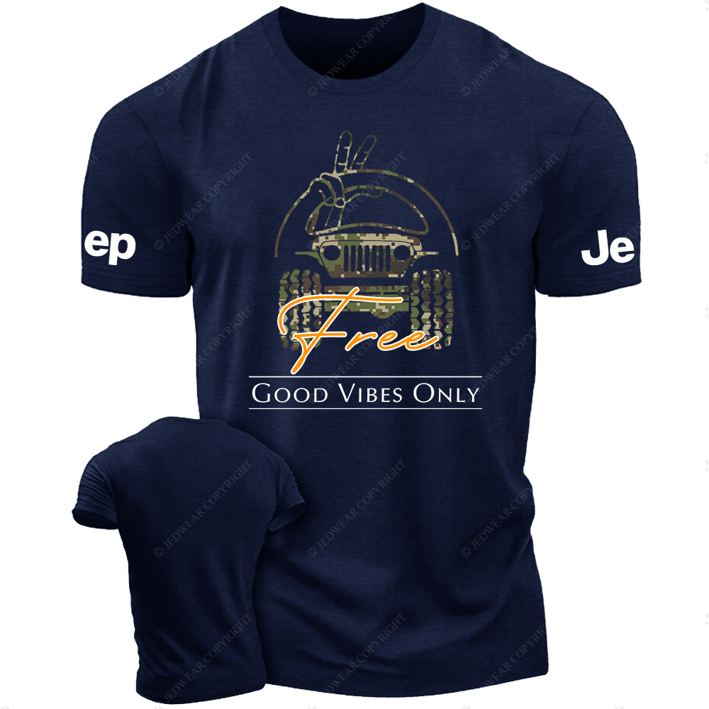 Good Vibes Only Camouflage Free T-Shirt