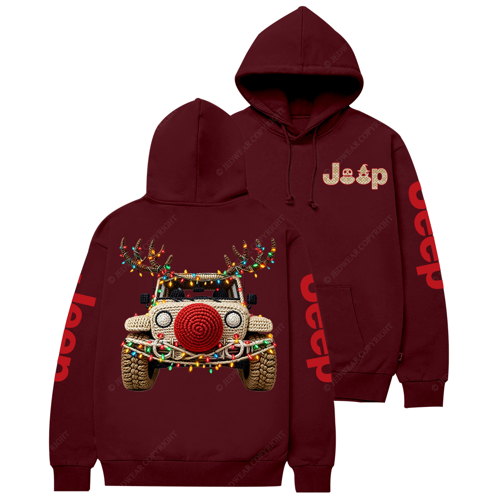 Trendy Christmas Crochet Pattern Jp Casual Hoodie