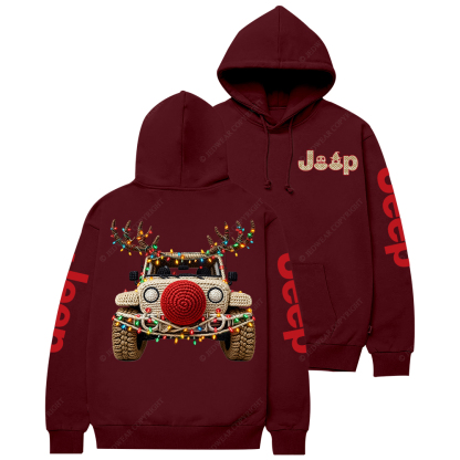 Trendy Christmas Crochet Pattern Jp Casual Hoodie