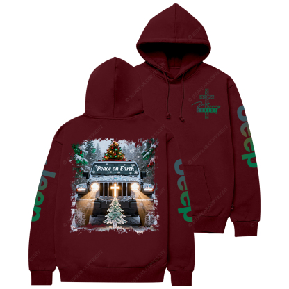 Merry Christmas Peace On Earth Jp Casual Hoodie