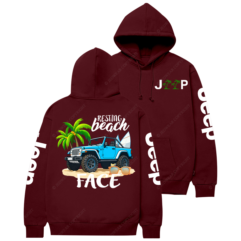 Resting Beach Face Jp Casual Hoodie