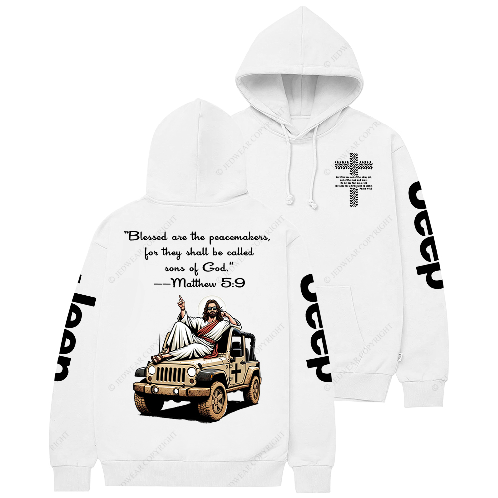 Blessed Are The Peacemakers Jesus Jp Casual Hoodie