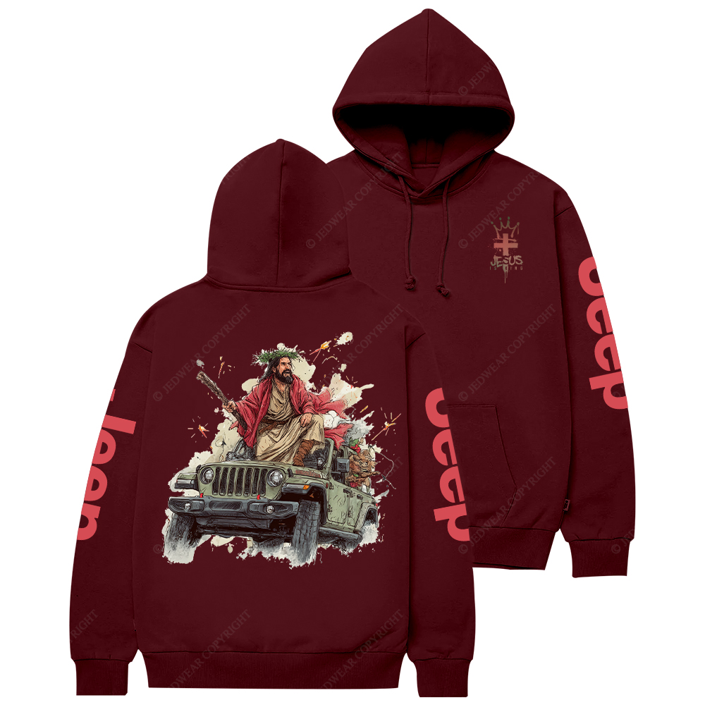 Religion Jesus Is King Cross Jp Casual Hoodie