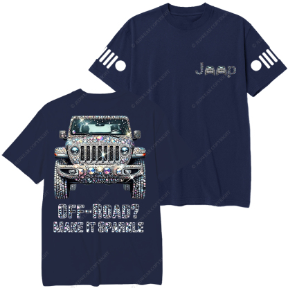 Bling Sparkle Rhinestone Car Glam Girl  Jp T-Shirt 