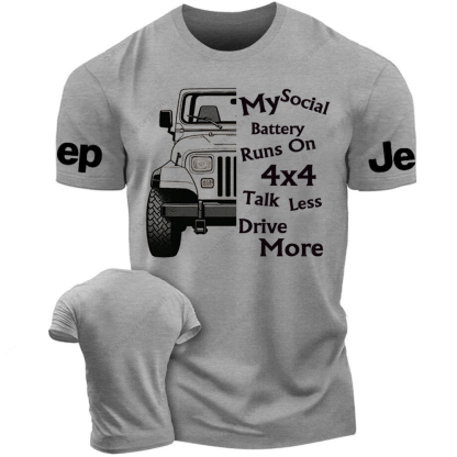 My Social Battery Runs On 4x4 Jp Girl T-Shirt