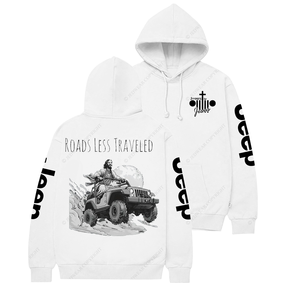 Religion Cross Jesus Roads Less Traveled Jp Casual Hoodie