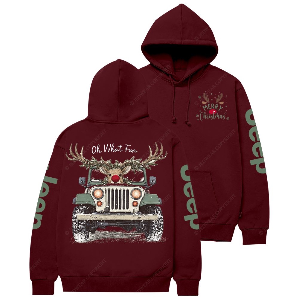 Oh What Fun Merry Christmas Jp Casual Hoodie
