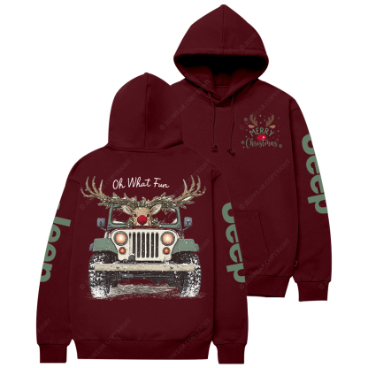 Oh What Fun Merry Christmas Jp Casual Hoodie