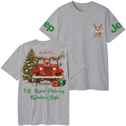 Off-Road Delivery Reindeer Style Merry Christmas Jp T-Shirt