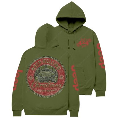 Keep Rolling Christmas Off-Road Jp Casual Hoodie