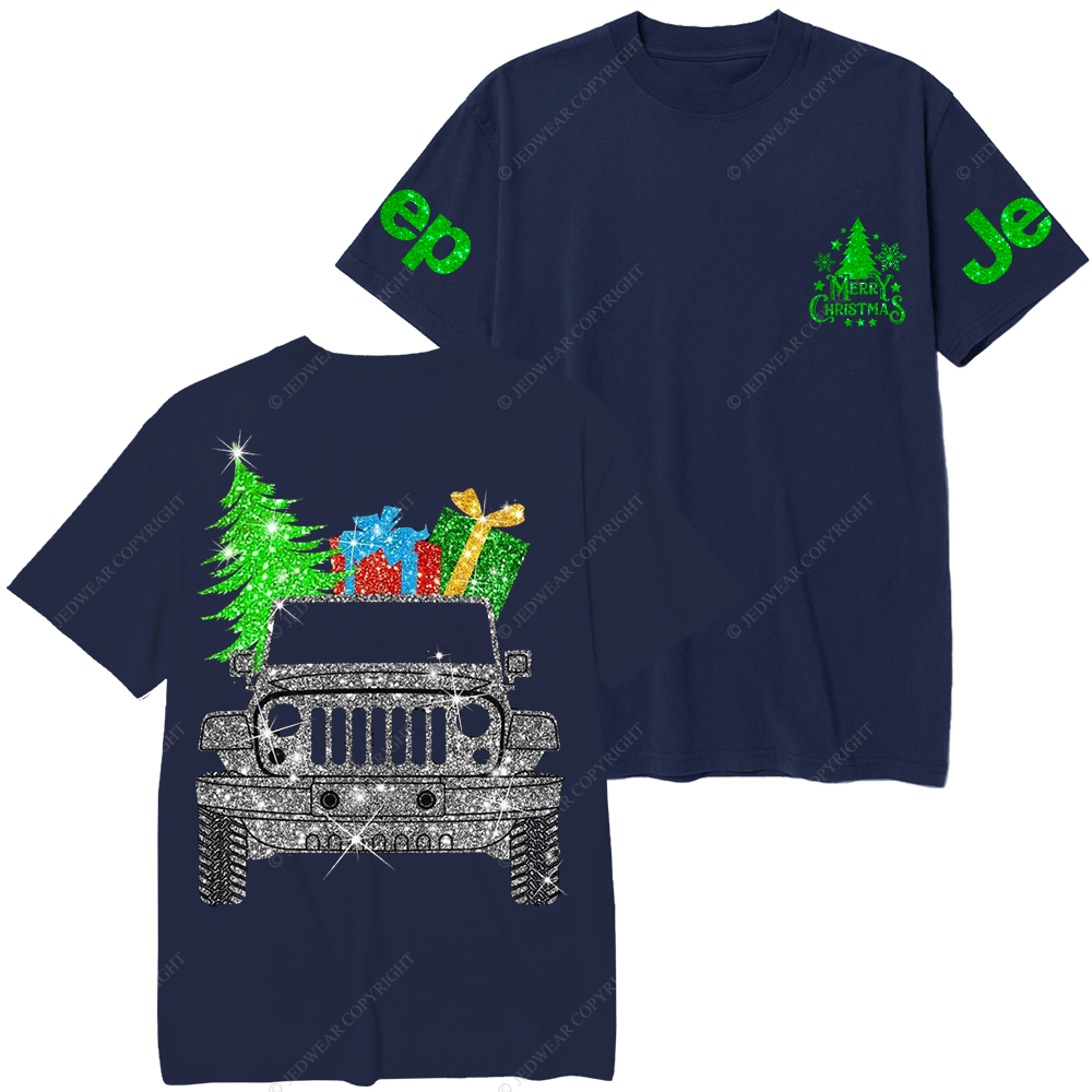 Merry Christmas Bling Car Jp T-Shirt