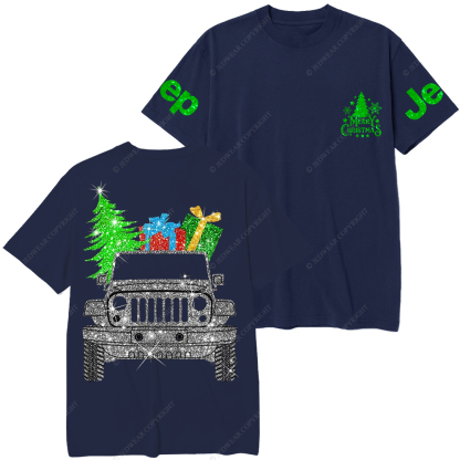 Merry Christmas Bling Car Jp T-Shirt