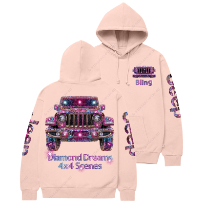 Colorful Bling Sparkle Rhinestone Jp Casual Hoodie