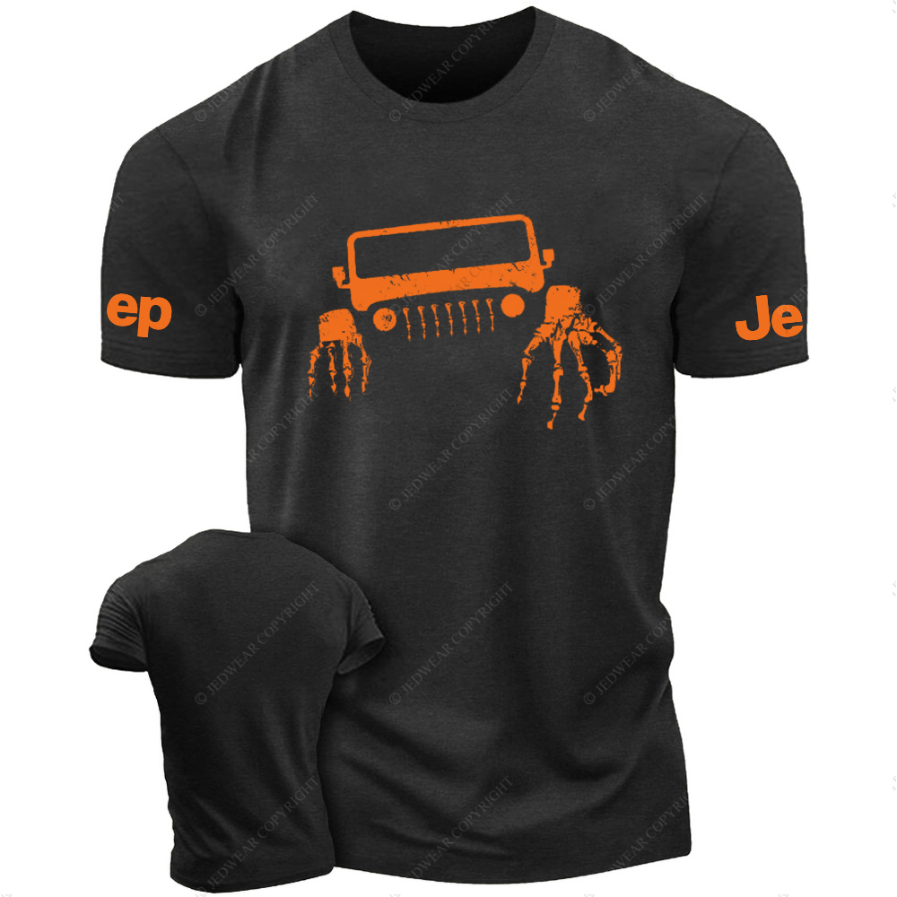 JP Halloween Skull And Hands  Front Design JP T-Shirt